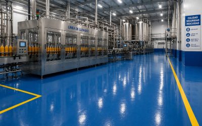 Terra per a fàbrica de begudes: com triar el paviment industrial adequat